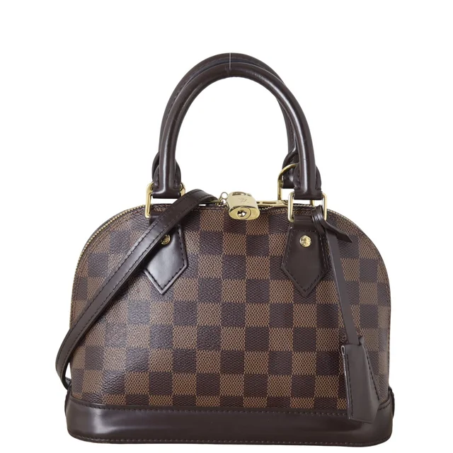Louis Vuitton Alma BB Damier Ebene in Brown Coated canvas from Luxe.It.Fwd