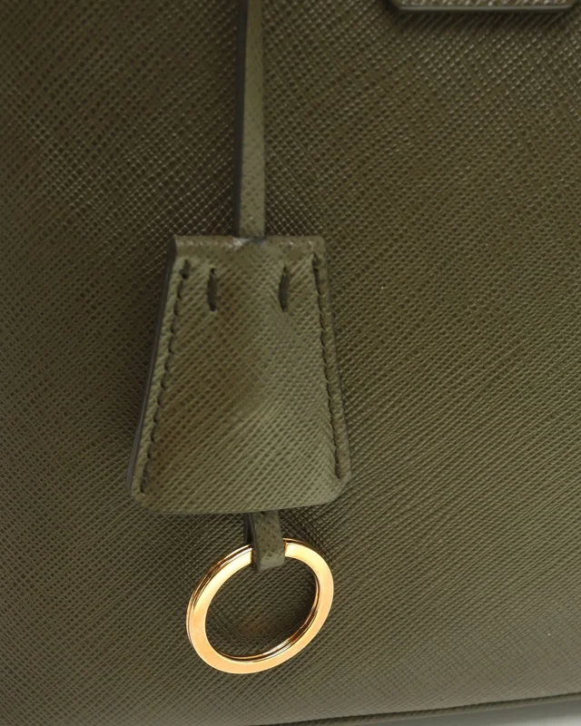 Prada Saffiano Lux Promenade Top Handle Bag in Saffiano leather from A Retro Tale, photo 7 of 16