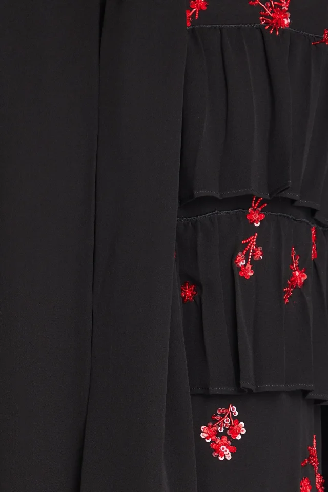 Valentino Garavani Pussy-Bow Embellished Crepe Dress, photo 4 of 4 from THE OUTNET