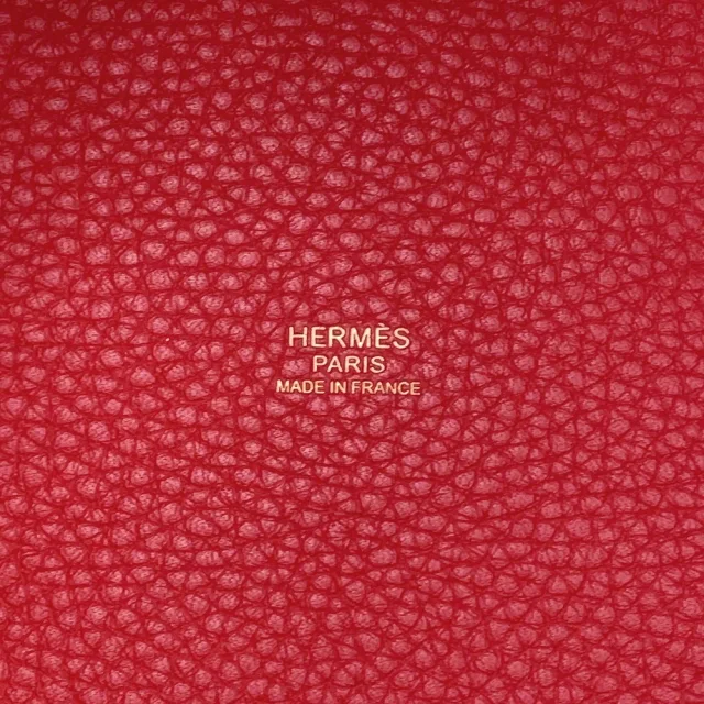 Hermès Picotin Lock Rouge Casaque Taurillon Clemence Size MM in Red Clemence leather from GALLERY RARE, photo 15 of 16