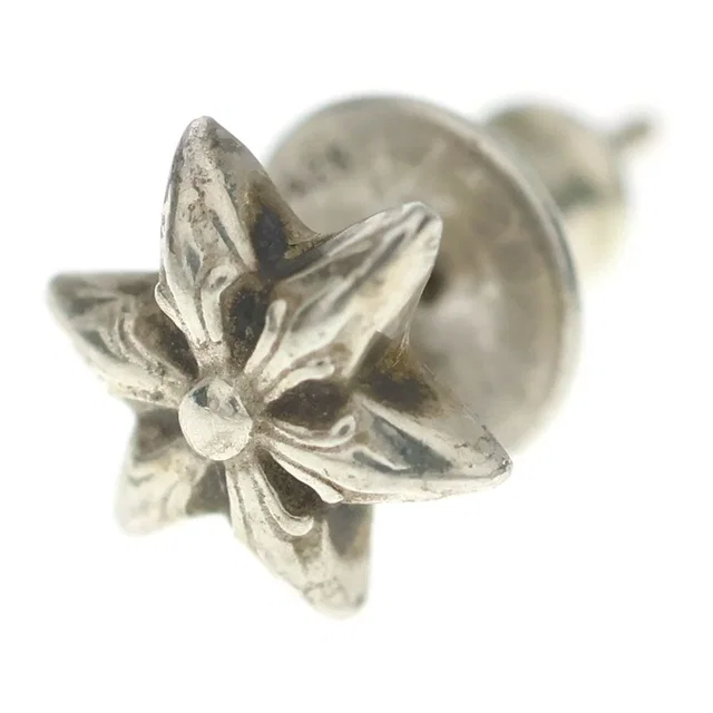 Chrome Hearts CO Star Stud Earrings Silver in Silver from The Reluxe