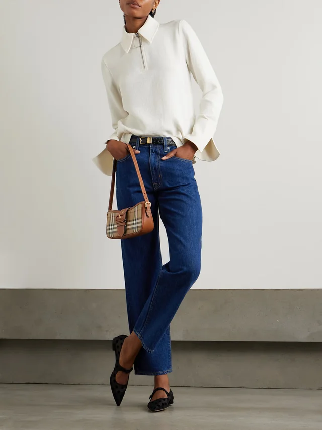 SLVRLAKE Sophie mid-rise slim-fit jeans in Blue, photo 2 of 2 from NET-A-PORTER (Canada)
