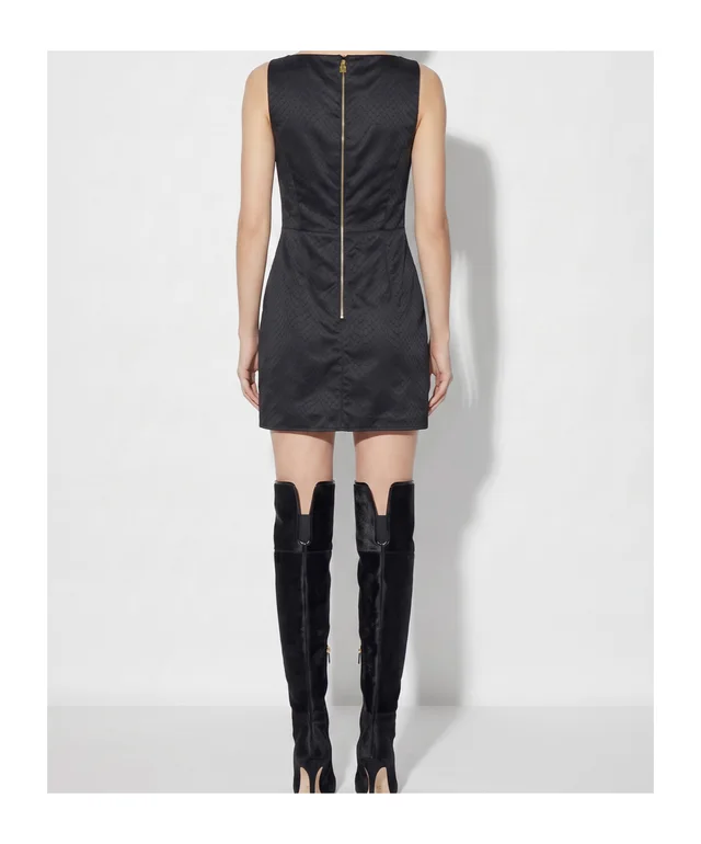 Elisabetta Franchi taffeta mini dress with fish scale pattern, photo 5 of 5 from SENSER