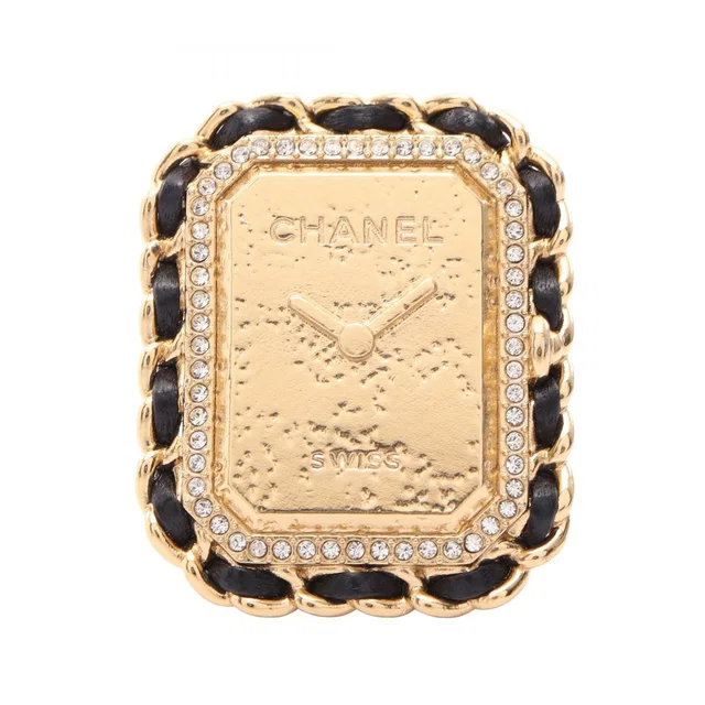 Chanel Ring Premiere Watch Motif Leather Design in Leather from The Reluxe