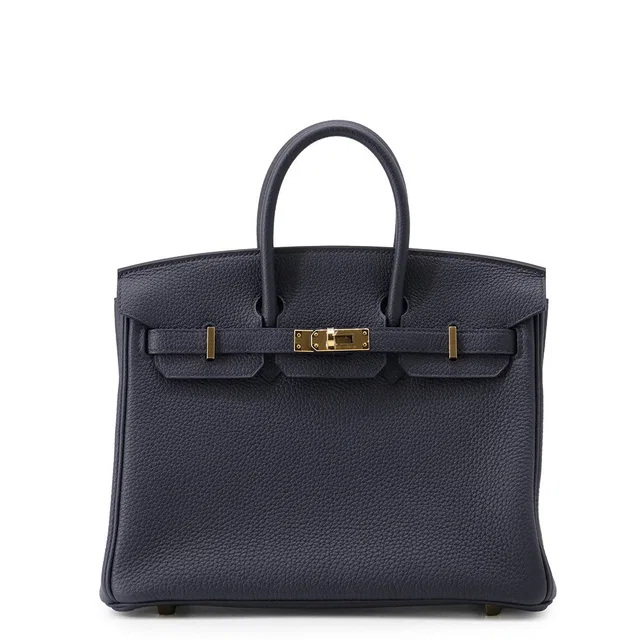 Hermès Birkin Blue Nuit Togo Leather Size 25 in Blue Togo leather from GALLERY RARE