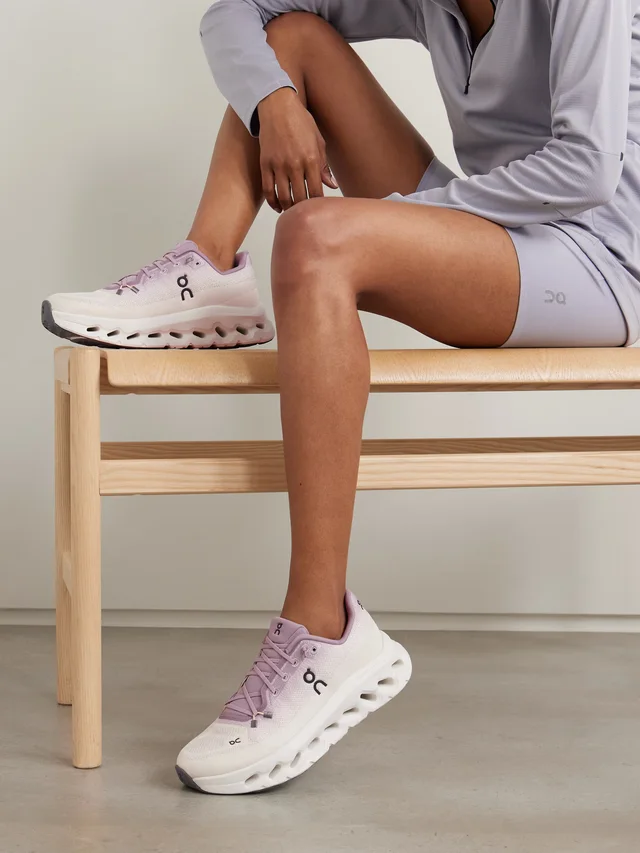 ON Cloudtilt stretch recycled-knit sneakers in Purple, photo 2 of 2 from NET-A-PORTER (Canada)