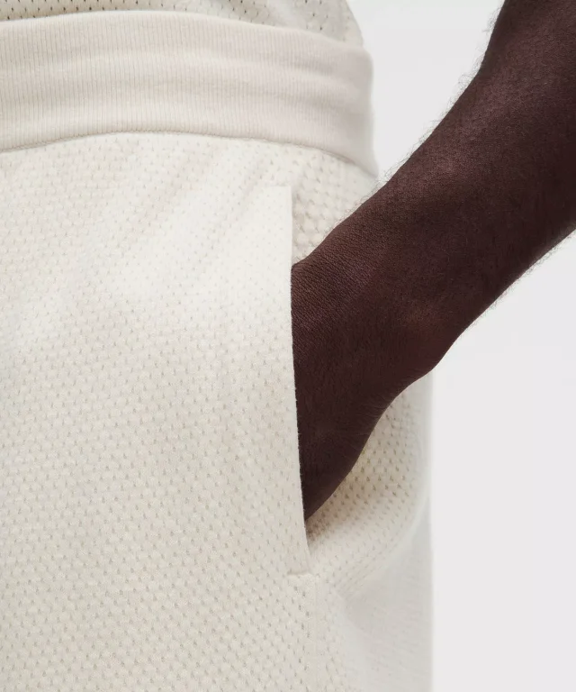 lululemon Cotton-Blend Knit Short 7" in Light Ivory, photo 5 of 7 from lululemon