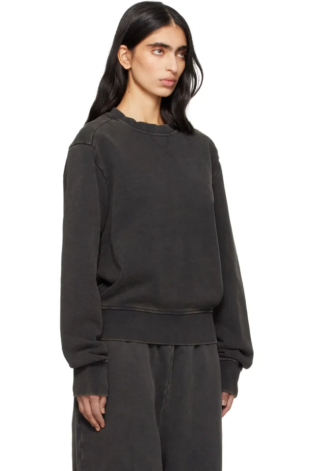 Entire Studios Black Pod Crew Sweatshirt, photo 2 of 4 from SSENSE