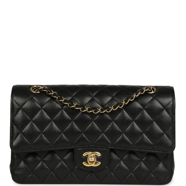 Chanel Medium Classic Double Flap Black Caviar Gold Hardware in Black Caviar leather from Madison Avenue Couture