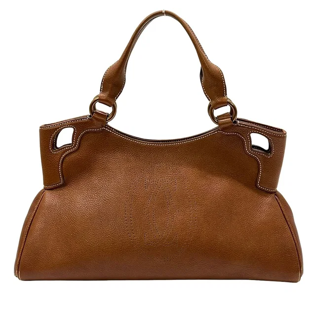 Cartier Handbag Marcello Brown Leather in Brown Leather from The Reluxe