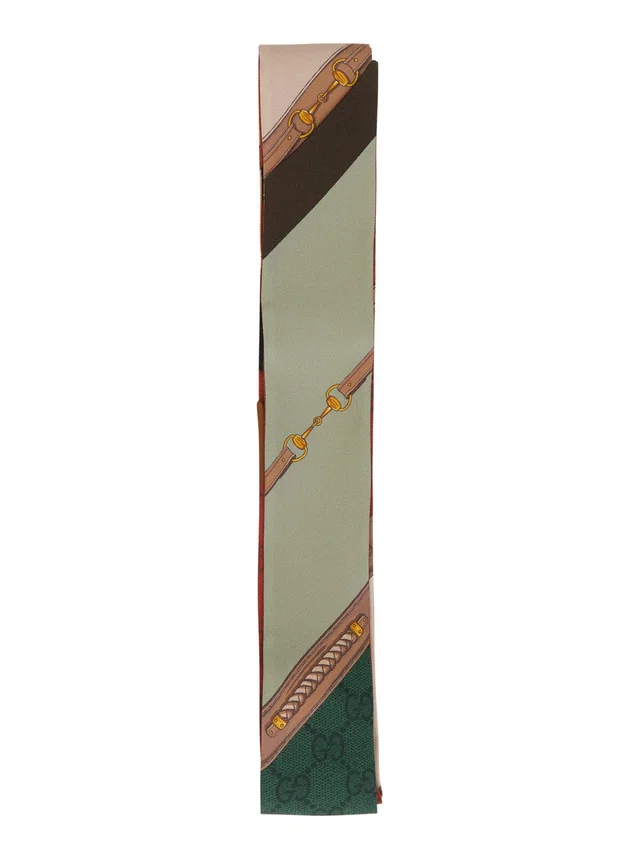 Gucci Silk Scarf — Green Scarfs in Green Silk from HEWI