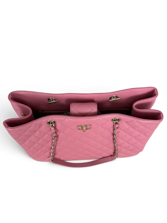 Chanel Pink Caviar Large Shopper Tote in Pink Caviar leather from Season 2 Consign, photo 2 of 10