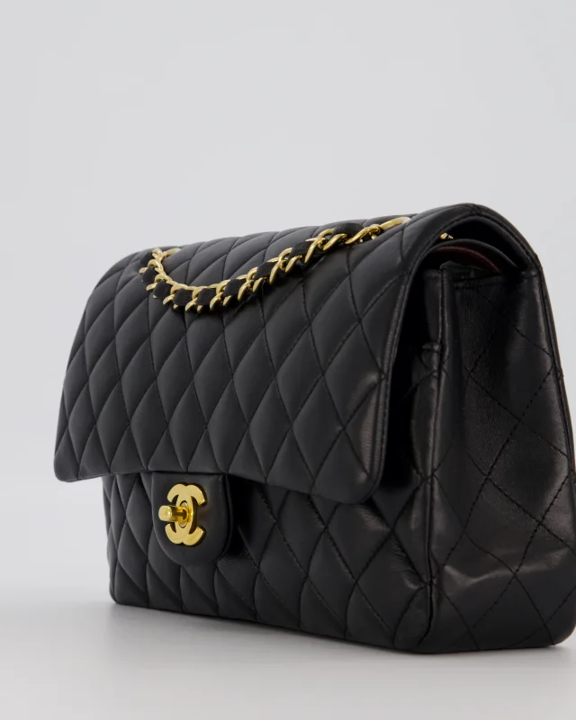 Chanel Medium Classic Double Flap Bag in Black Lambskin from Sellier, photo 11 of 19