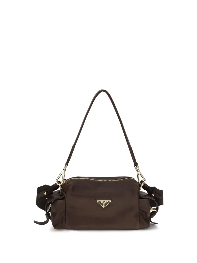 Prada Explore Shoulder Bag — Brown in Brown Nappa leather from HEWI