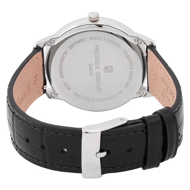 Frederique Constant Classics Moneta Moonphase Quartz Black Dial Watch FC-206B3S6, photo 3 of 3 from Jomashop