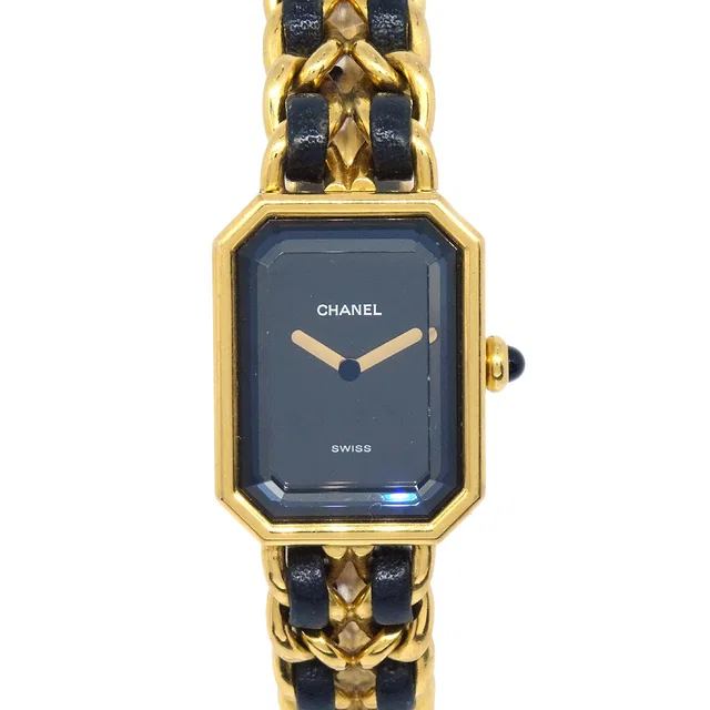 Chanel Premiere Watch Gold #L in Gold Leather from AMORE Vintage Tokyo