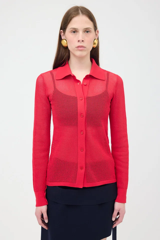 Bottega Veneta Knit Mesh Shirt from VSP Consignment