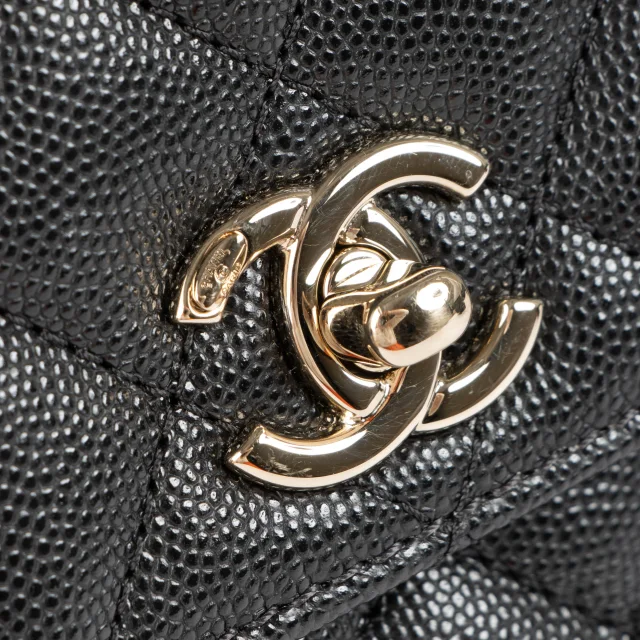 Chanel Black Caviar Small Coco Handle Bag in Black Caviar leather from Labellov, photo 8 of 9