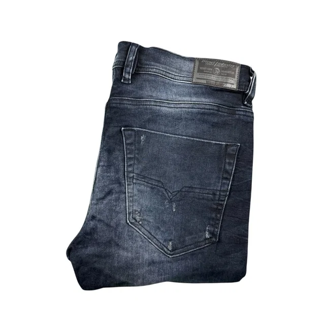 Diesel Tepphar-J Black Distressed Slim Carrot Jeans Boys Size 16y Kxaby Stretch in black Denim from Poshmark