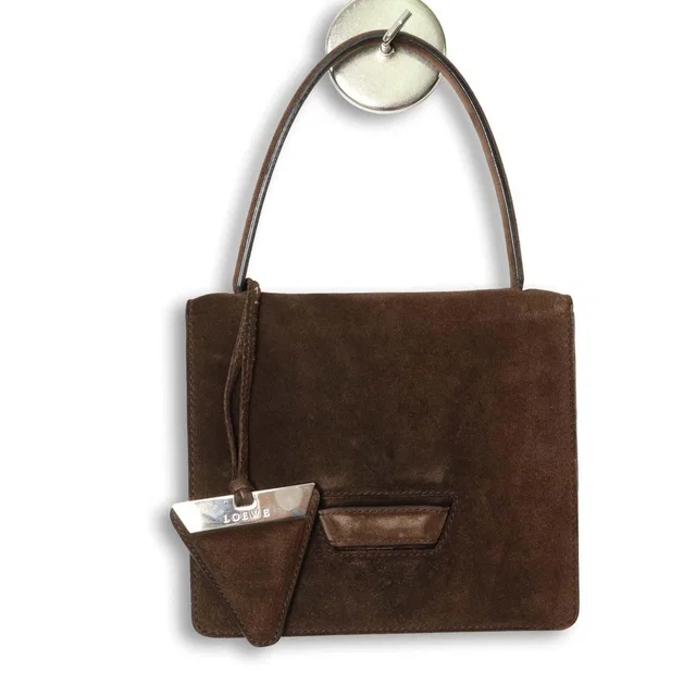 Loewe Barcelona Suede Bag in Suede from The Reluxe