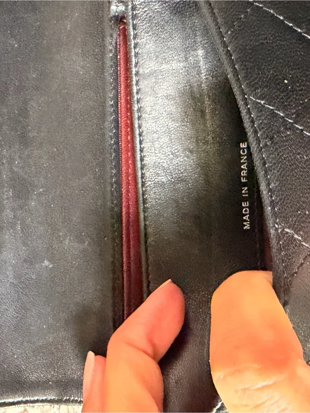 Chanel Quilted Lambskin Mini Wallet-On-Chain With Silver Hardware in black Lambskin from Poshmark, photo 12 of 15