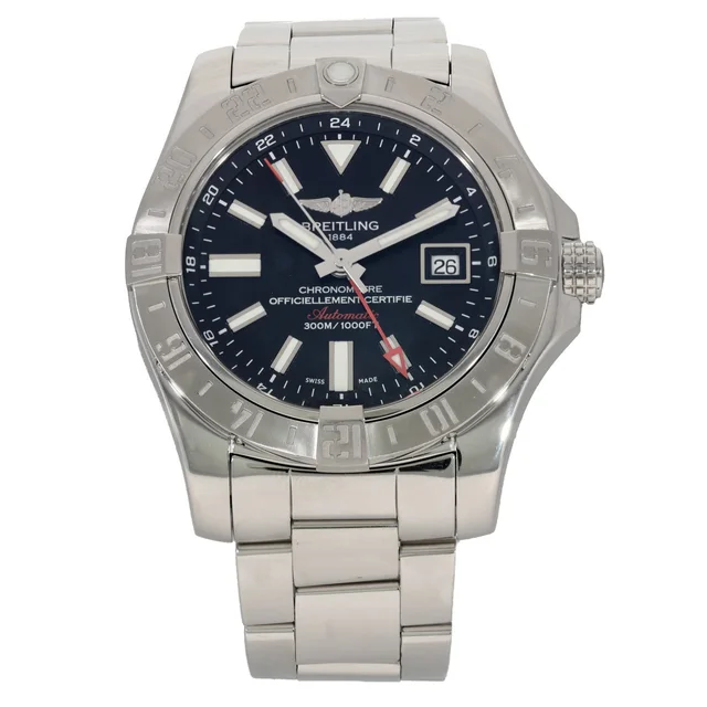 Breitling Avenger II GMT A32390 43mm Stainless Steel Watch from H&T