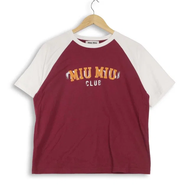 Miu Miu T-Shirt White in White from The Reluxe