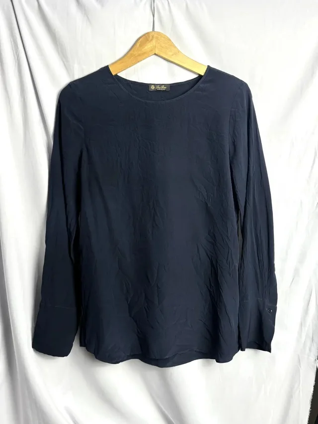 Loro Piana Blouse in Blue, Women's (Size M) in blue from Grailed