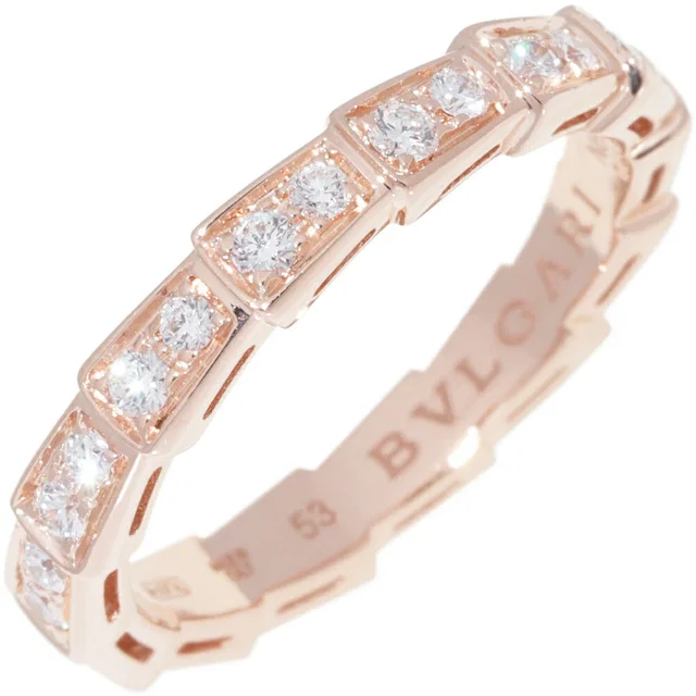 Bvlgari Serpenti Viper Au750 Diamond Ring Size 53 from LuxUness