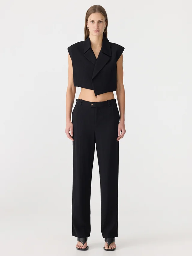 Bassike Cropped Tailored Vest from bassike, photo 1 of 1