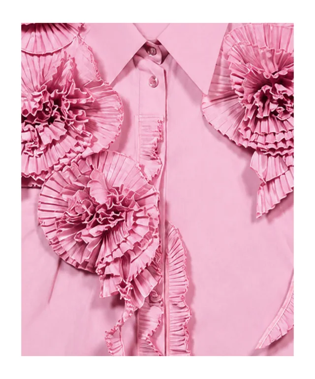 Blumarine rose-embellished shirt, photo 2 of 6 from SENSER