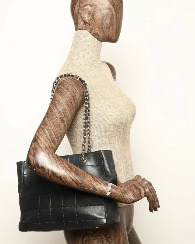 Chanel Chocolate Bar Tote Bag in Brown Leather from A Retro Tale, photo 11 of 11