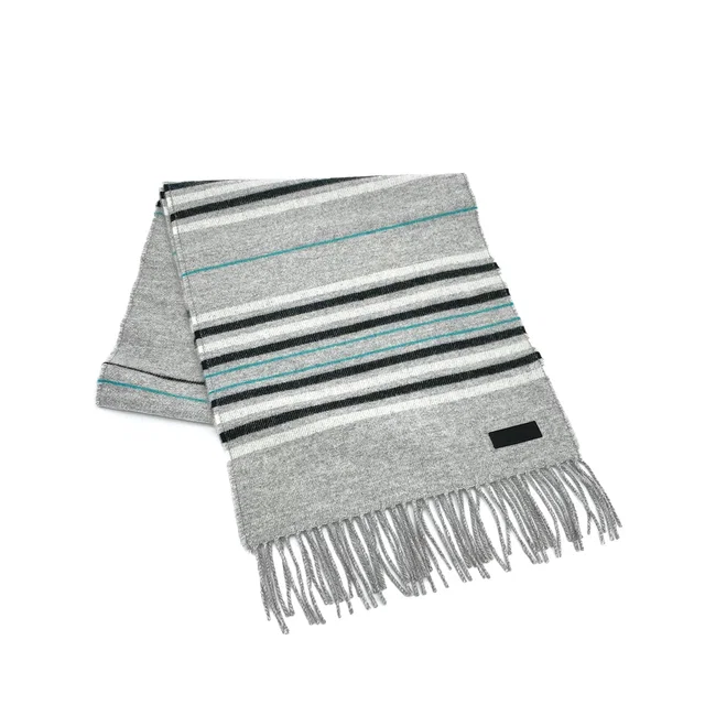 Hermès Rocabar Winter Scarf Gris Chine Cashmere Accessory in Grey Cashmere from Luxury Promise