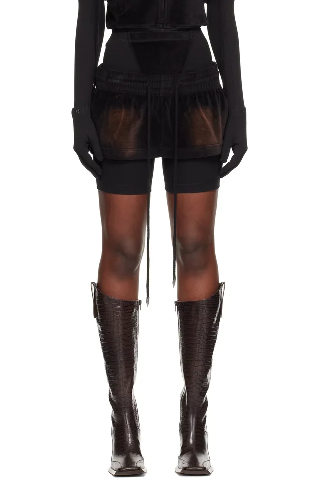 KNWLS Black Paris Skort, image 1 of 1 from SSENSE