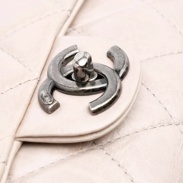Chanel Large Quilted Glazed Calfskin Coco Soft Flap in Calfskin from Her-Age, photo 11 of 14
