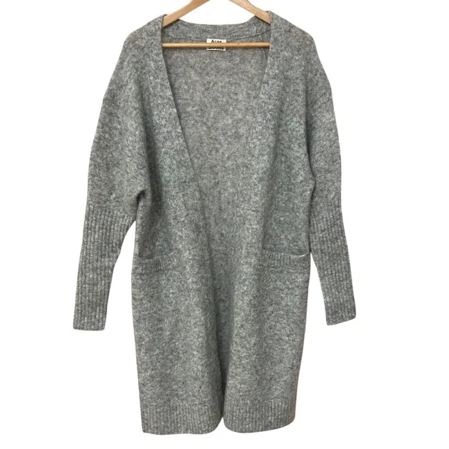 Acne Studios Raya Mohair Blend Long Cardigan from LuxUness