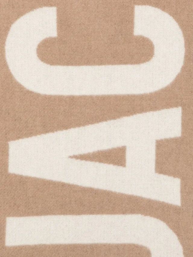 Jacquemus Lecharpe Logo Fringed Scarf, photo 2 of 3 from SENSER
