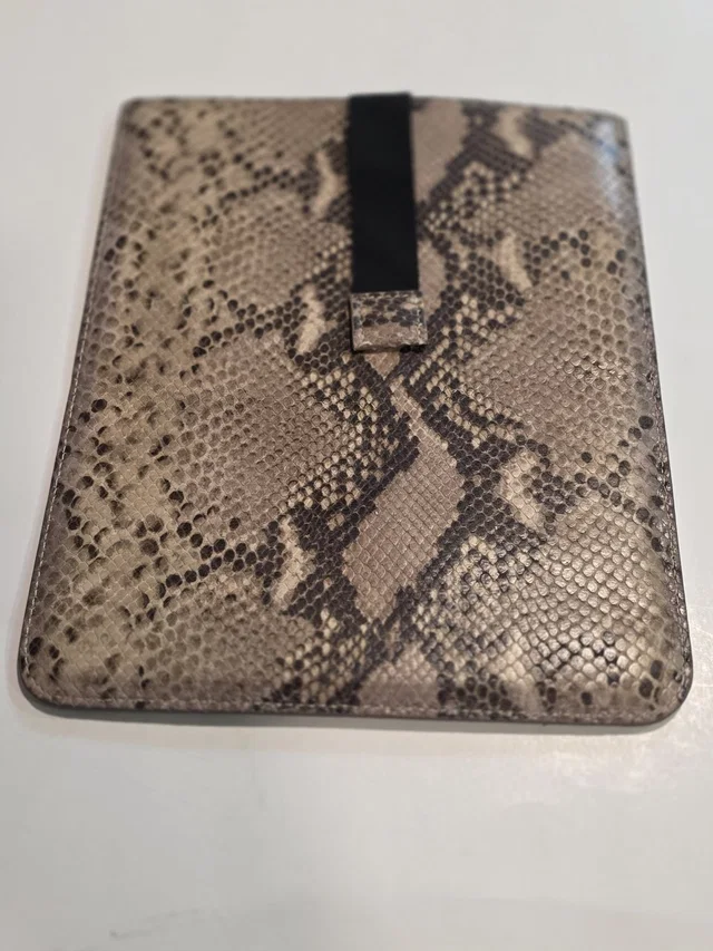 Jimmy Choo Python Snake Embossed Leathwr Laptop Case Bag Brown in brown|red Python from Poshmark