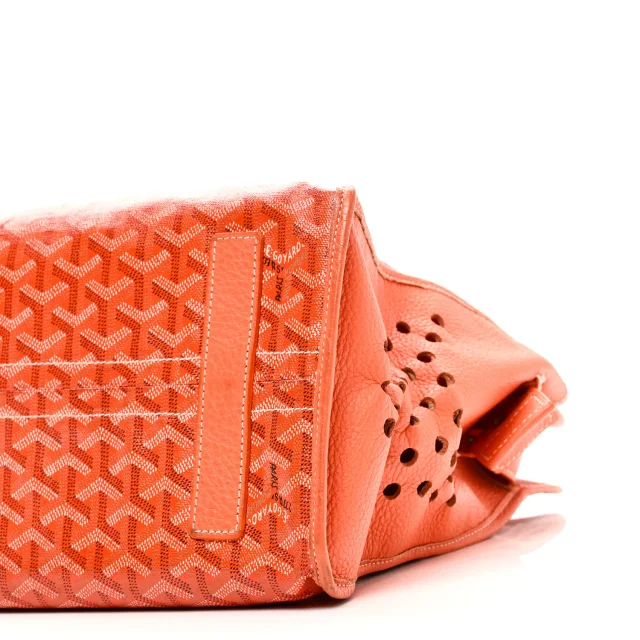 Goyard Goyardine Sac Hardy Pet Carrier PM Orange in Orange Coated canvas from FASHIONPHILE, photo 9 of 10