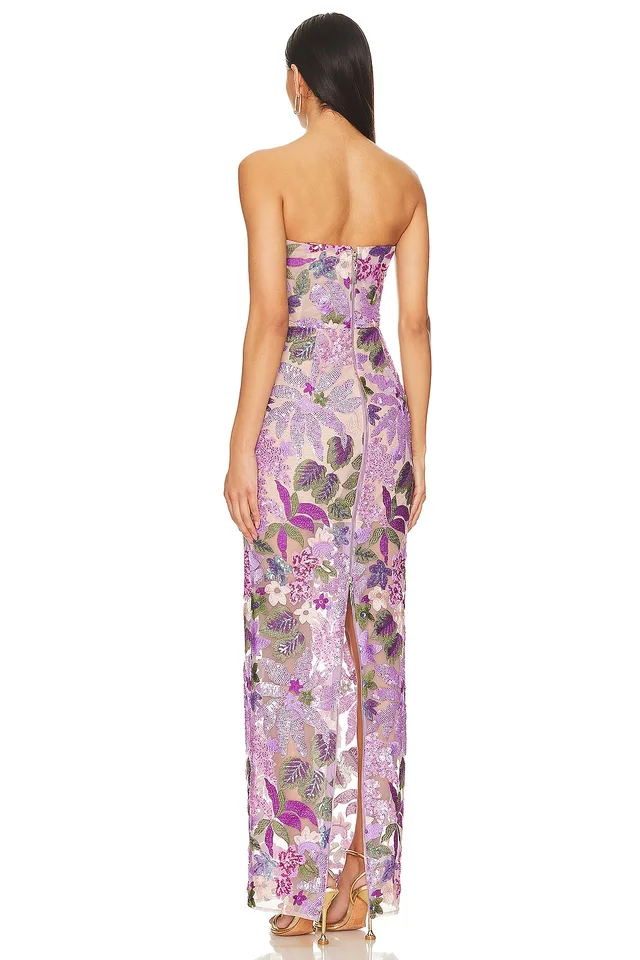 Bronx Banco Dahlia Gown in Lilac Multi, photo 3 of 4 from REVOLVE (Canada)