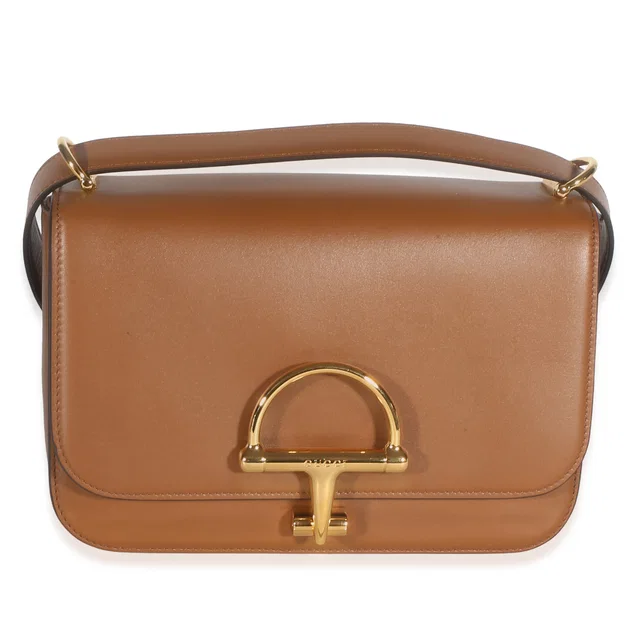 Gucci Brown Smooth Calfskin Small Siena Shoulder Bag in Brown Calfskin from myGemma