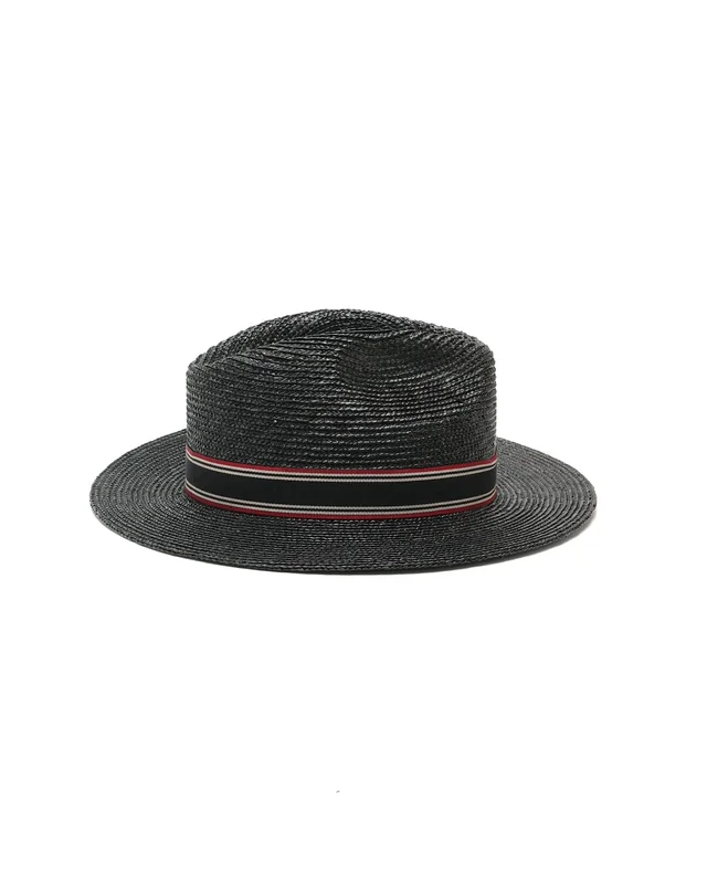 Saint Laurent Black Hat in Black Woven leather from A Retro Tale, photo 4 of 9