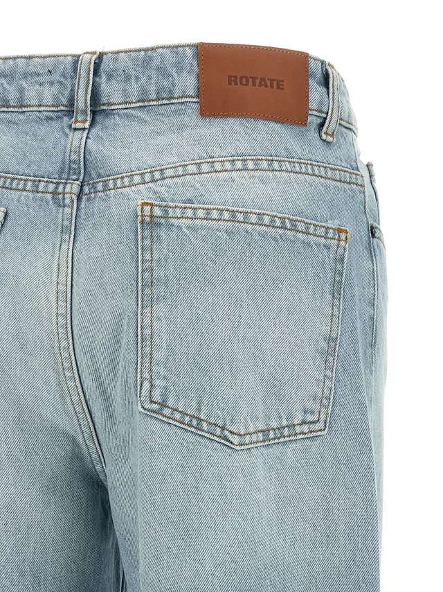 ROTATE straight denim zip jeans light blue, photo 7 of 7 from SENSER