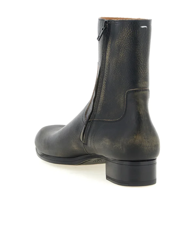 Maison Margiela Vintage Leather Ankle Boots, photo 3 of 4 from SENSER