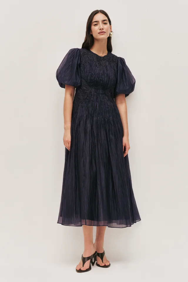 AJE Ophelia Lace Midi Dress in Blue from Aje, photo 1 of 1