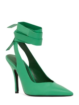The Attico Stiletto heel pumps with ankle strap in 100% Lamb, photo 4 of 5 from LUISAVIAROMA