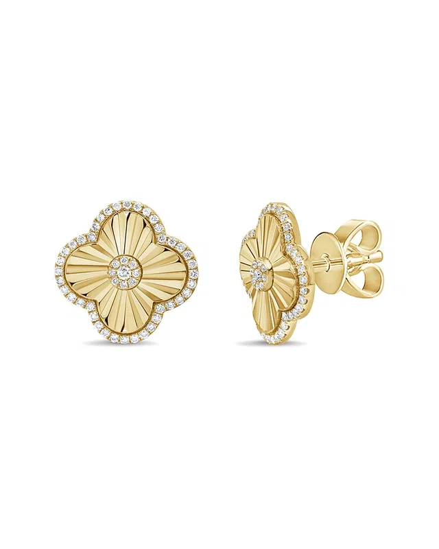 Sabrina Designs 14K 0.56 ct. tw. Diamond Clover Earrings, image 1 of 1 from Rue La La