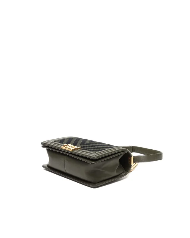 Chanel 2016 Tweed Chevron Boy Bag in Tweed from A Retro Tale, photo 5 of 8