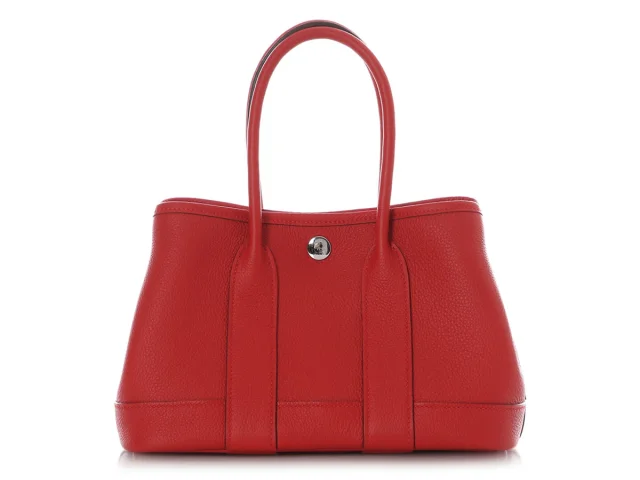 Hermès Rouge Radieux Togo Garden Party Neo 23 in Red Togo leather from Ann's Fabulous Finds, photo 2 of 11