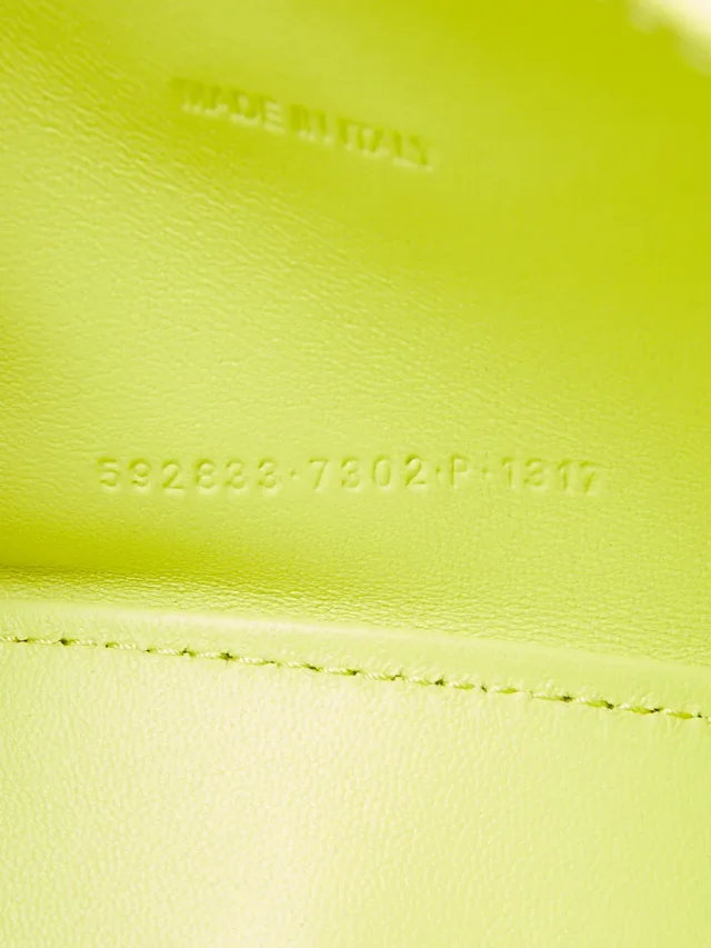 Balenciaga Smooth Leather Hourglass XS Top Handle Bag in Yellow Leather from Yoogis, photo 13 of 14